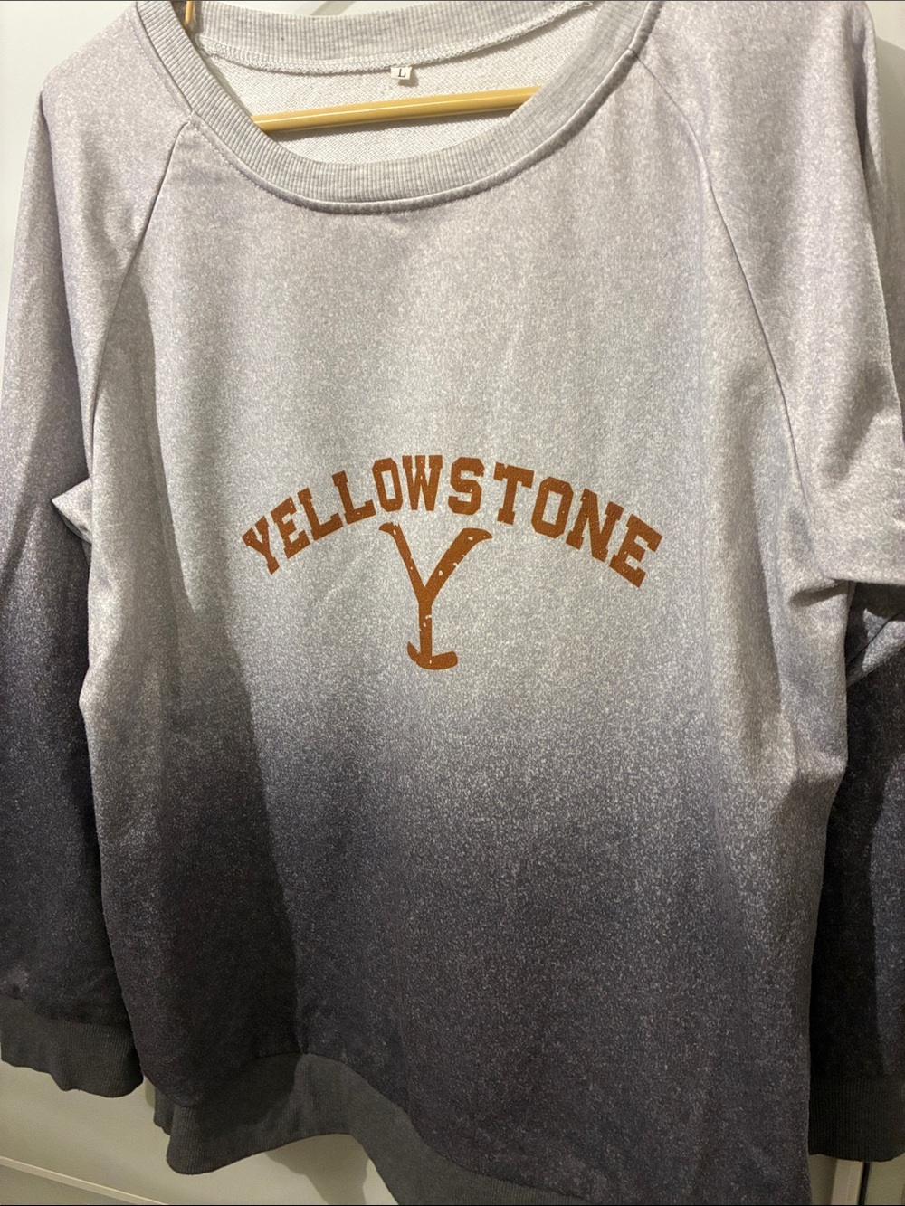 Yellowstone Ombre Sweatshirt with Rust Logo